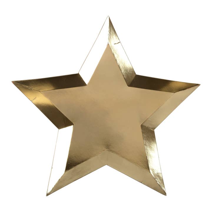 Gold Foil Star Plates for wholesale by Meri Meri