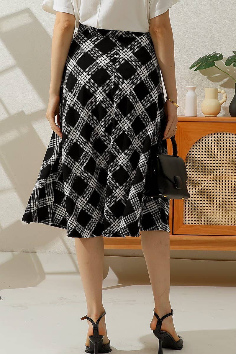 NINEXIS - Vente Jupe – femme - CWBLS128_FLARE JUPES LONGUES VOLANTÉES15