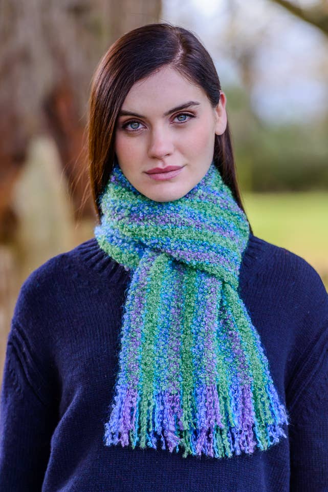 Mucros Weavers - Wholesale Scarf - Women's - Mohair Viscose Scarf 34A1