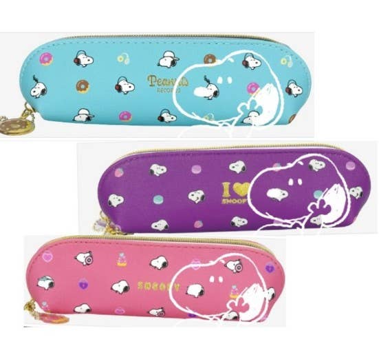 K-Wonderland - Wholesale Pencil Case/Pouch - Peanuts Snoopy Slim Pouch Pencil Case with Charm12