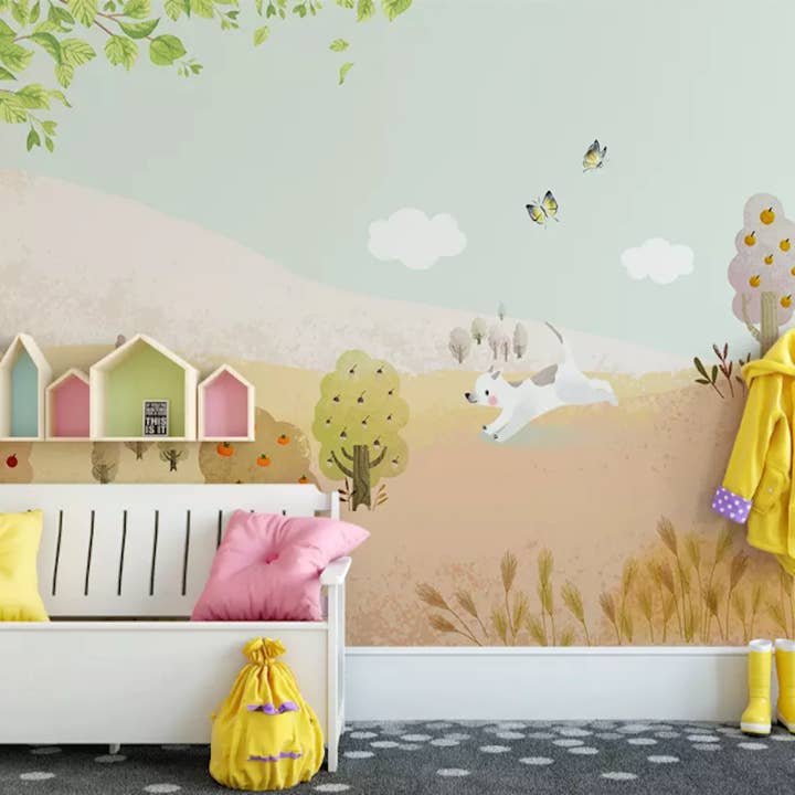 Papier peint amovible pour chambre d'enfants pour la vente par GK Home Decor