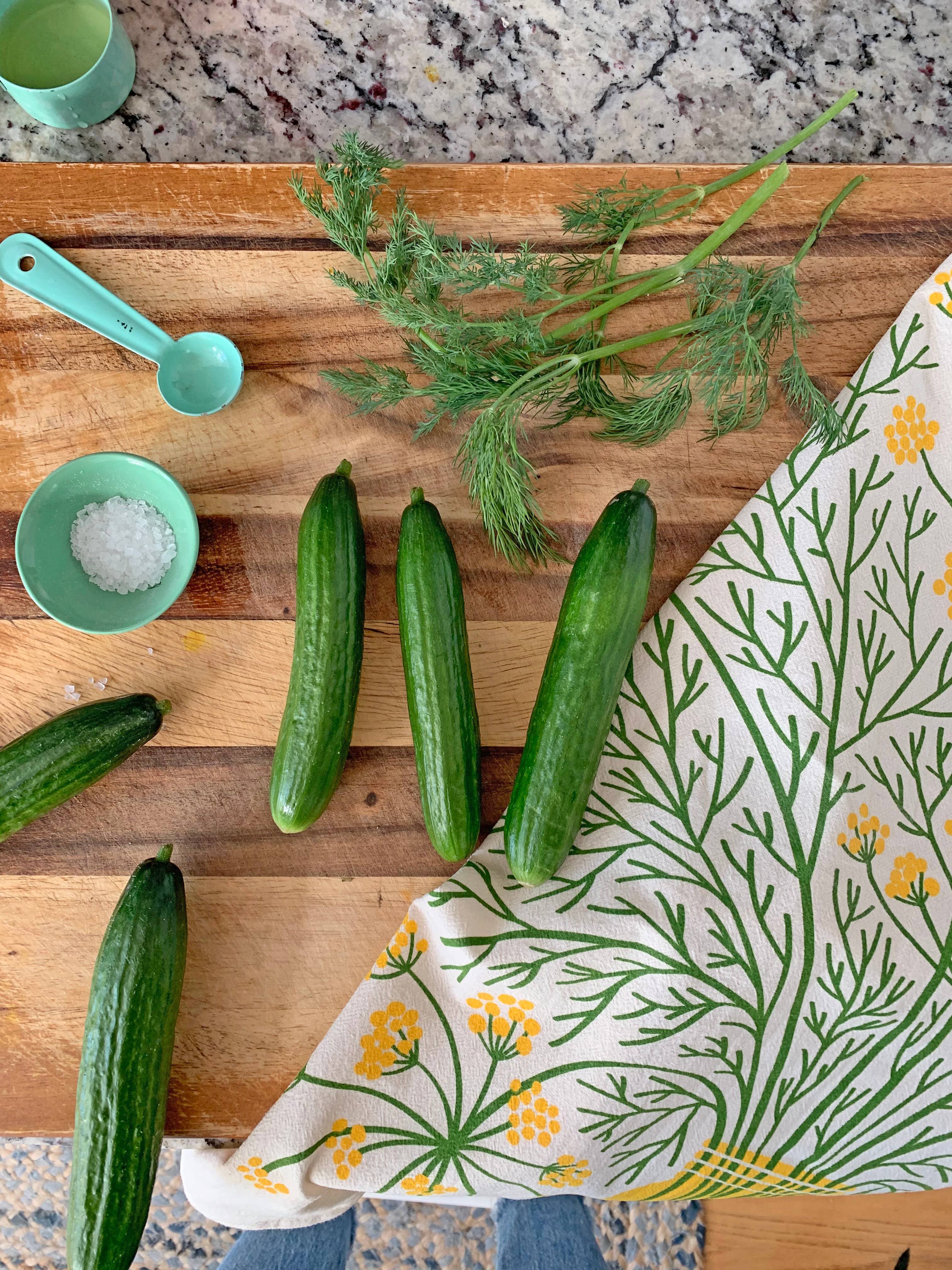 The Neighborgoods - Wholesale Tea Towel - BIG DILL (Dill, Pickle) - Tea Towel Set of 25