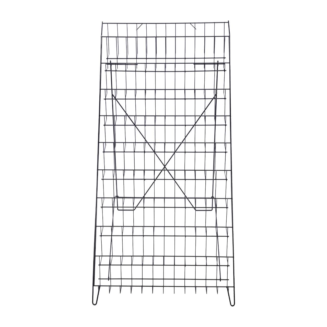 Store Supply Warehouse - Wholesale Retailer Display - Accessories - Black Floor-Standing Wire Rack - 46''H x 26 1/2''W x 31''D4