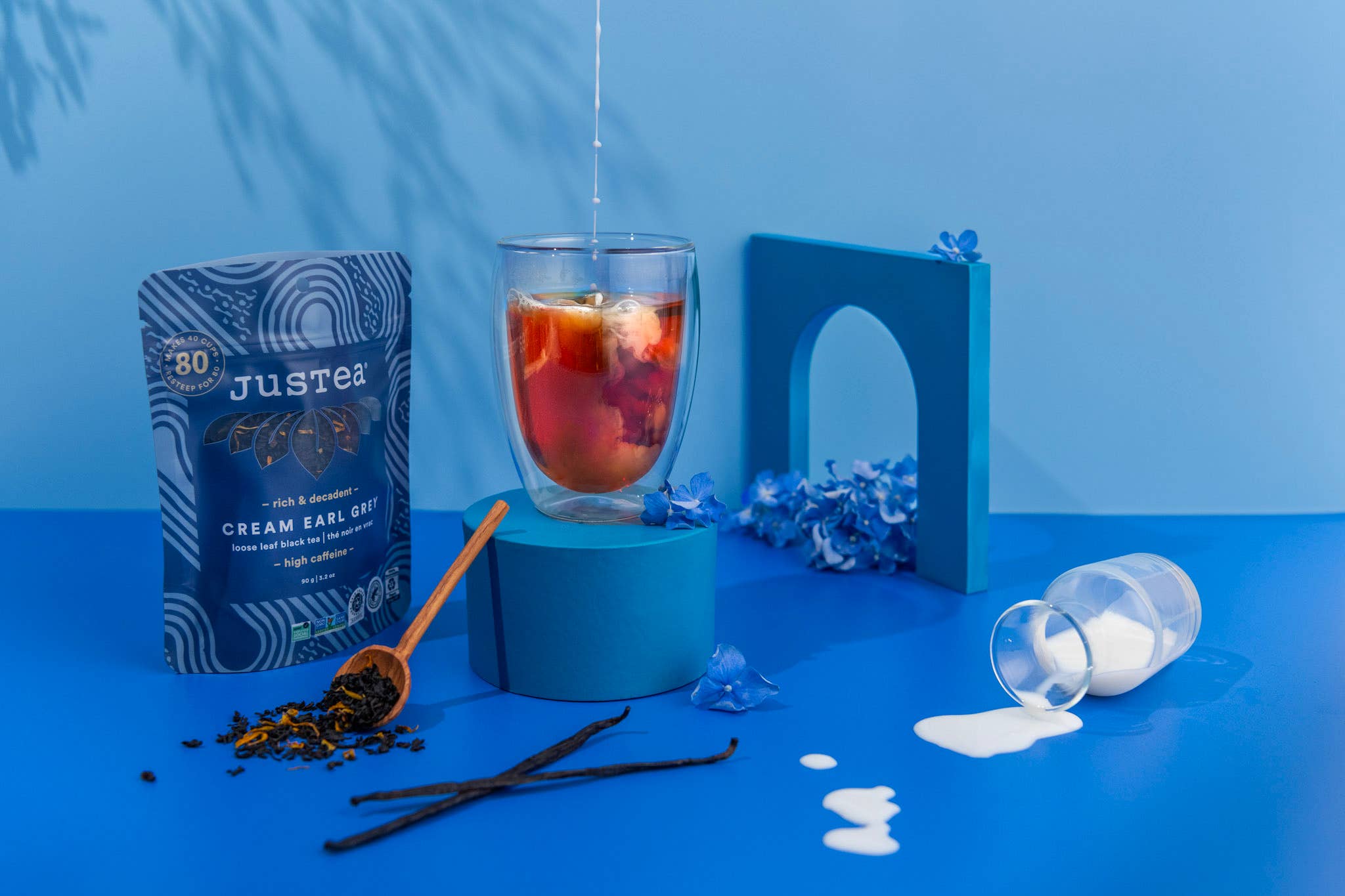 JusTea - Wholesale Loose Tea - Cream Earl Grey Stand-up Pouch - Fair-Trade, Black Tea4