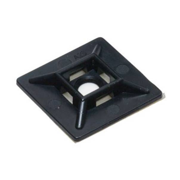 Support de câble adhésif noir 4 directions 1", 100/sachet pour la vente par Grizzly Supply