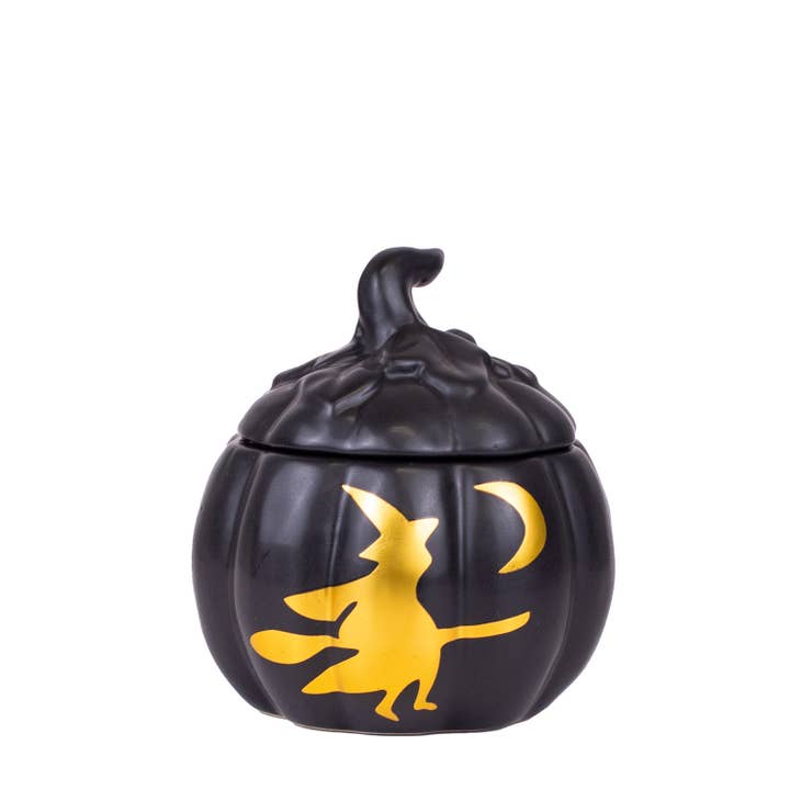 Tarro de Calabaza de Bruja Negro/Oro 4,5x5 para venta al por mayor de The Royal Standard