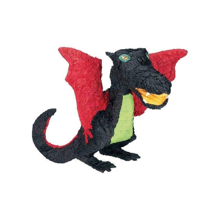 Pinata Dragão Preto 80 x 49,5 x 44 cm por atacado de Jactal