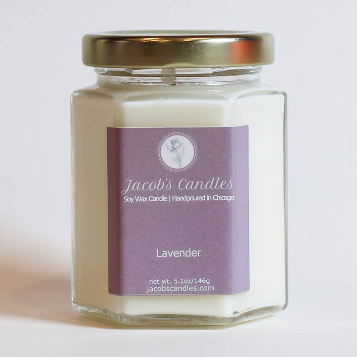 Jacob’s Candles - Wholesale Jar/Filled Candle - Lavender | Handpoured Soy Wax Candle0