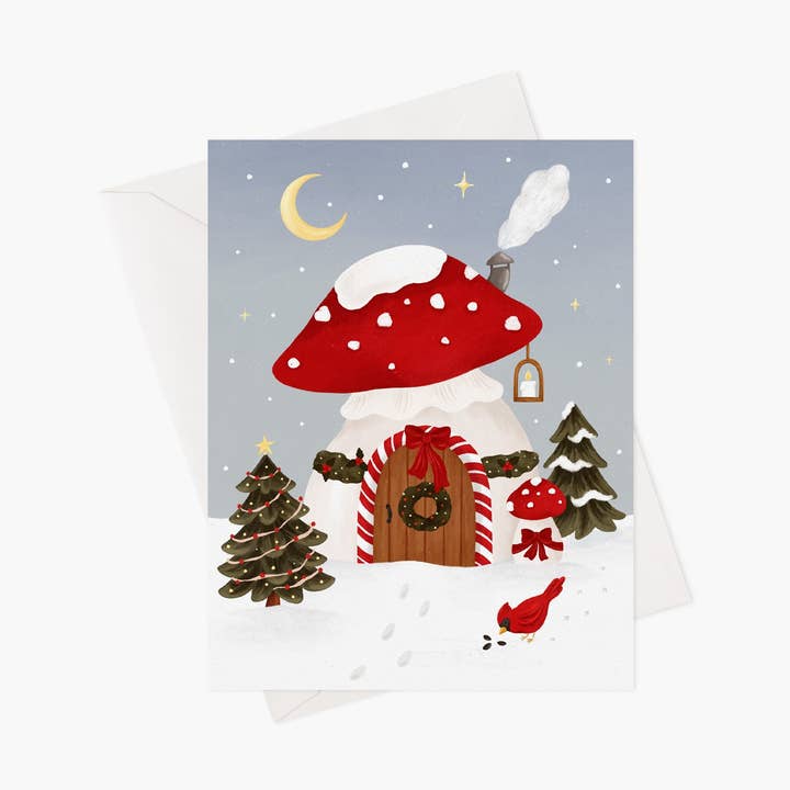 Noël féerique - Carte de Noël pour la vente par Marie-Lise Illustration