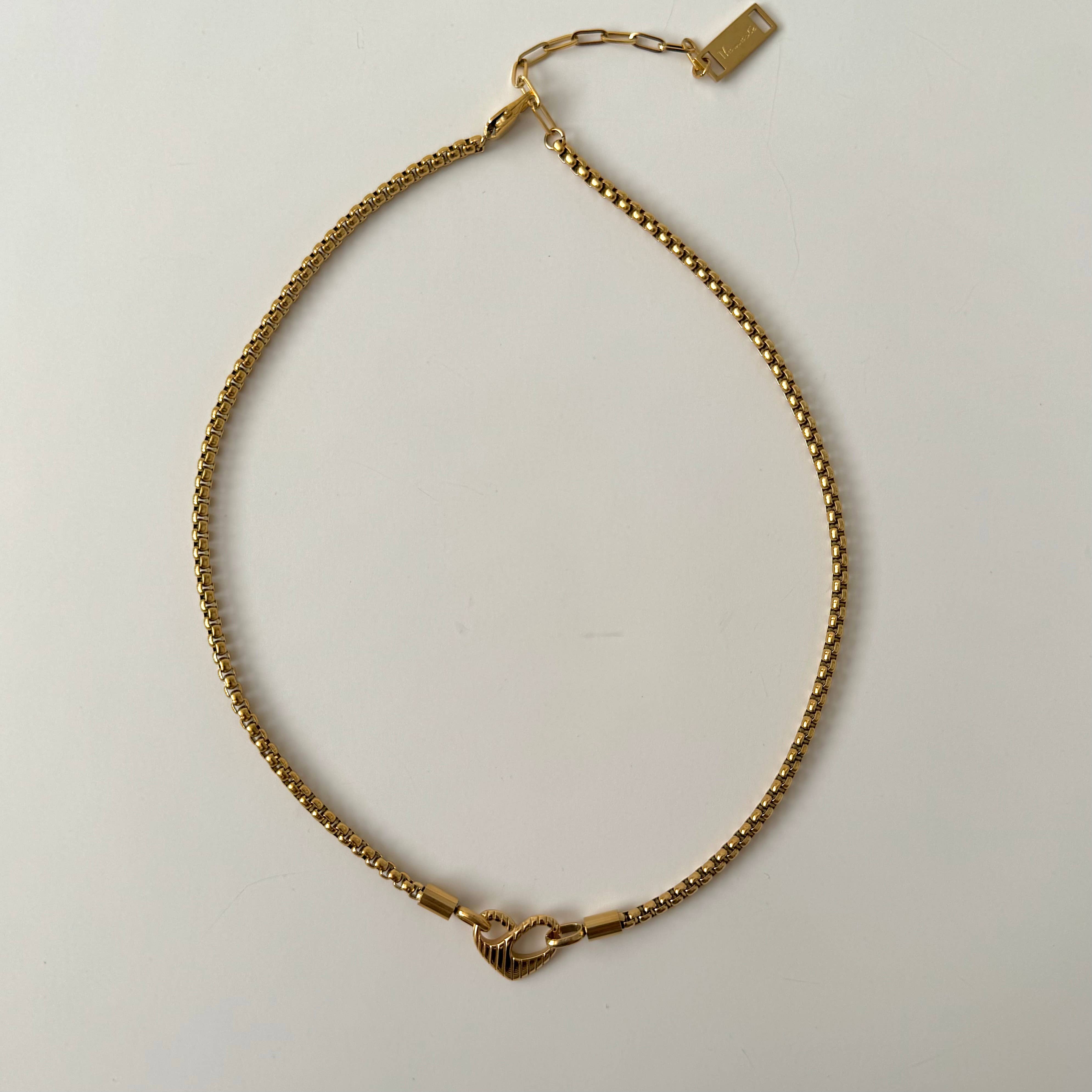 Namaste Jewelry - Wholesale Pendant/Charm Necklace - Infinity Heart Necklace- Gold5