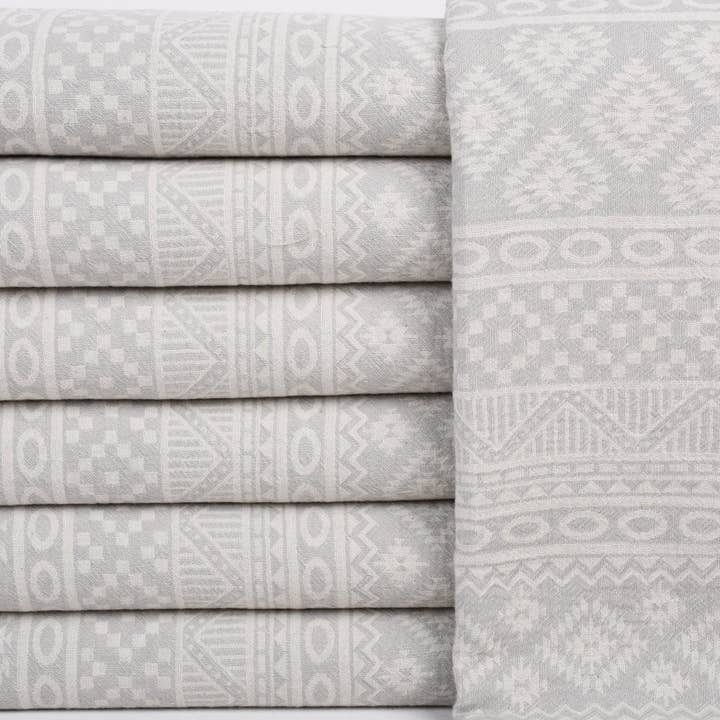 Organic Turkish Towels - Wholesale Bath towel - Wedding Favors for Guests, Elegant Light Gray Towel2