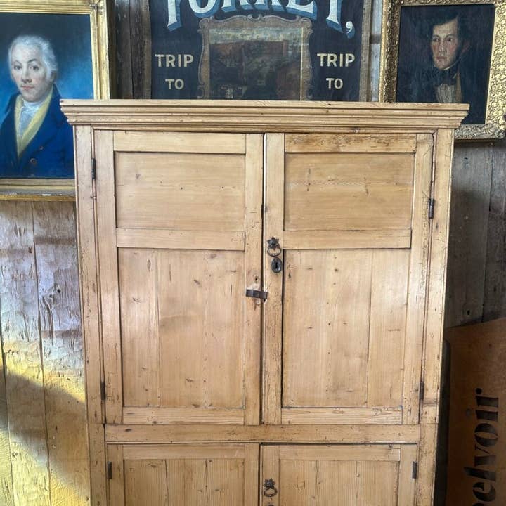 Antiguo armario despensa de pino irlandés para venta al por mayor de belvoir