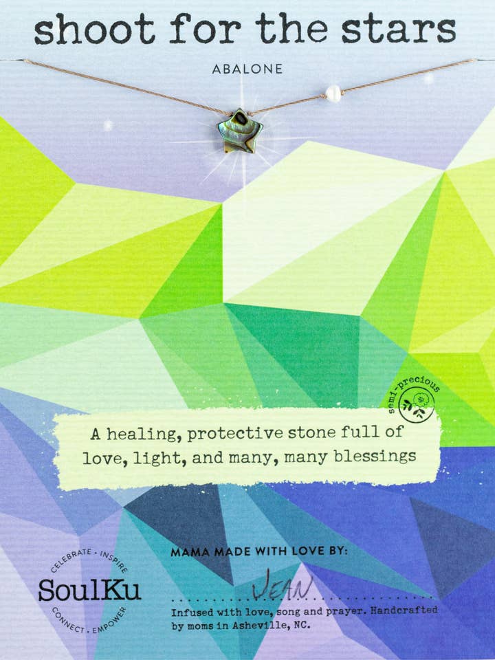 Abalone Shoot for the Stars Necklace for wholesale by SoulKu