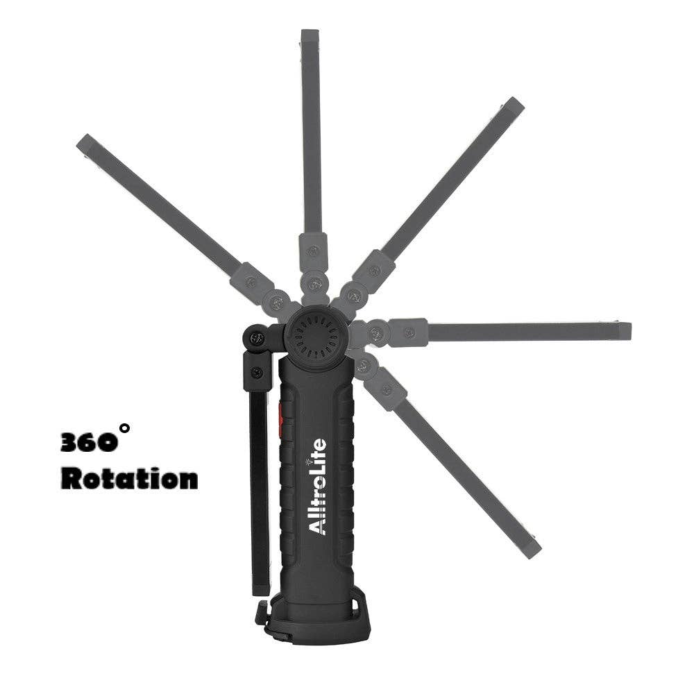 Alltronics (DBA Alltrolite) - Wholesale Flashlight - Flip Rechargeable COB LED Magnetic Flashlight & Work Light7