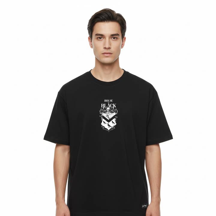 Official Harry Potter T-shirt - Black House for wholesale by COTTON DIVISION