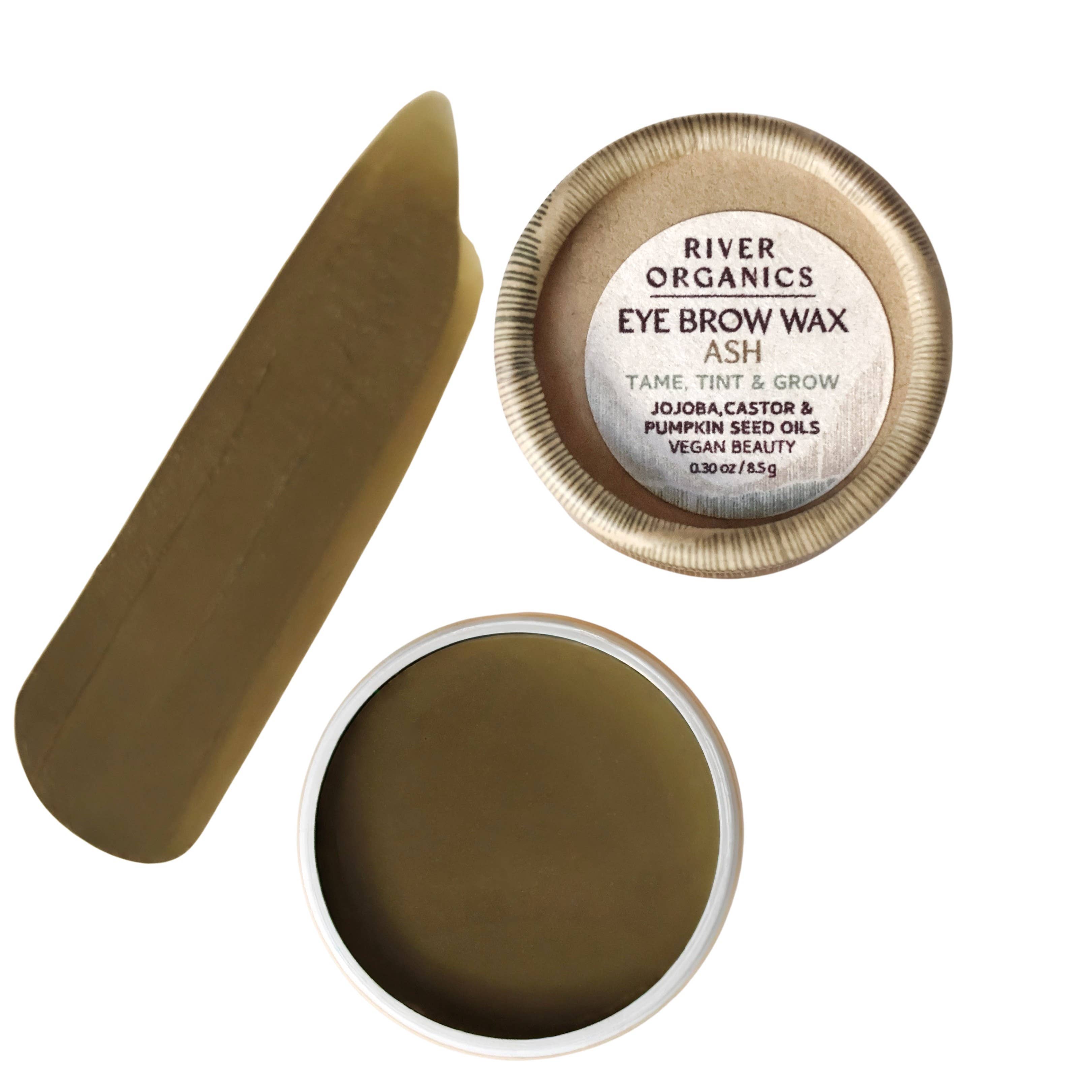 River Organics - Wholesale Eyebrow Pencil/Filler - Ash Eyebrow Wax - Tame, Tint & Grow2