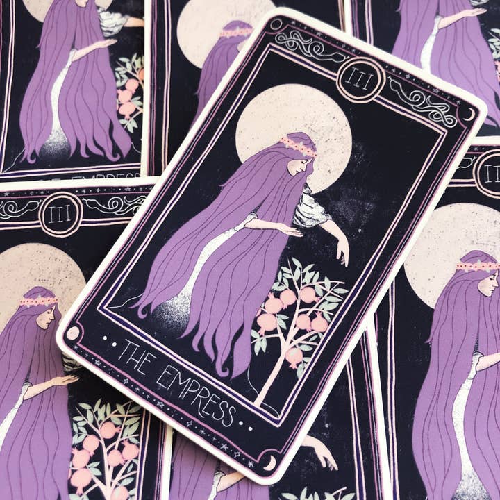 Adesivo olografico opaco Empress Tarot per la vendita all'ingrosso da parte di Mother of the Moon