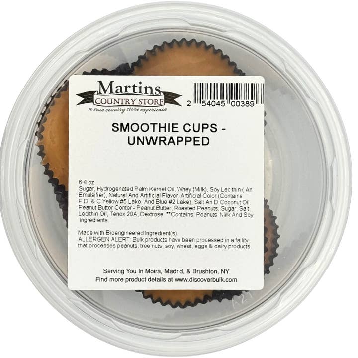 Martin's Country Store LLC - Wholesale Chocolate Covered Sweets - UNWRAPPED SMOOTHIE CUPS 6.4oz3