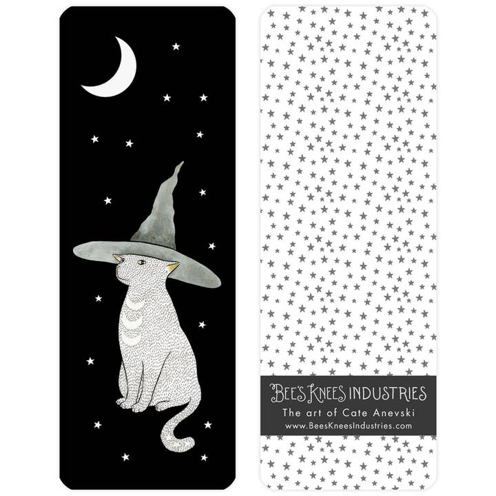Marque-page Lunar Witchcat pour la vente par Bee's Knees Industries