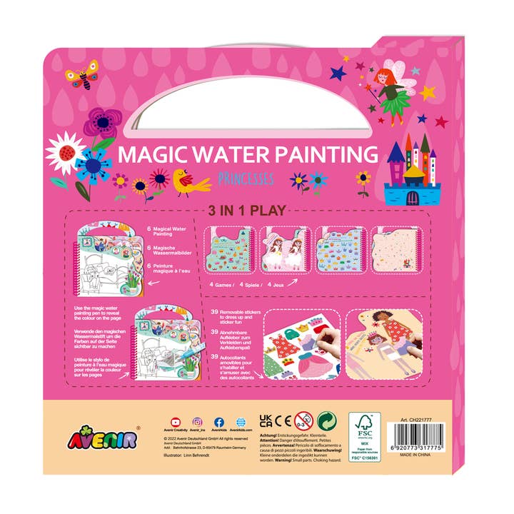 DAM - Wholesale Coloring Book - Kids & Baby - Avenir - Magic Water Painting Book PRINCESS