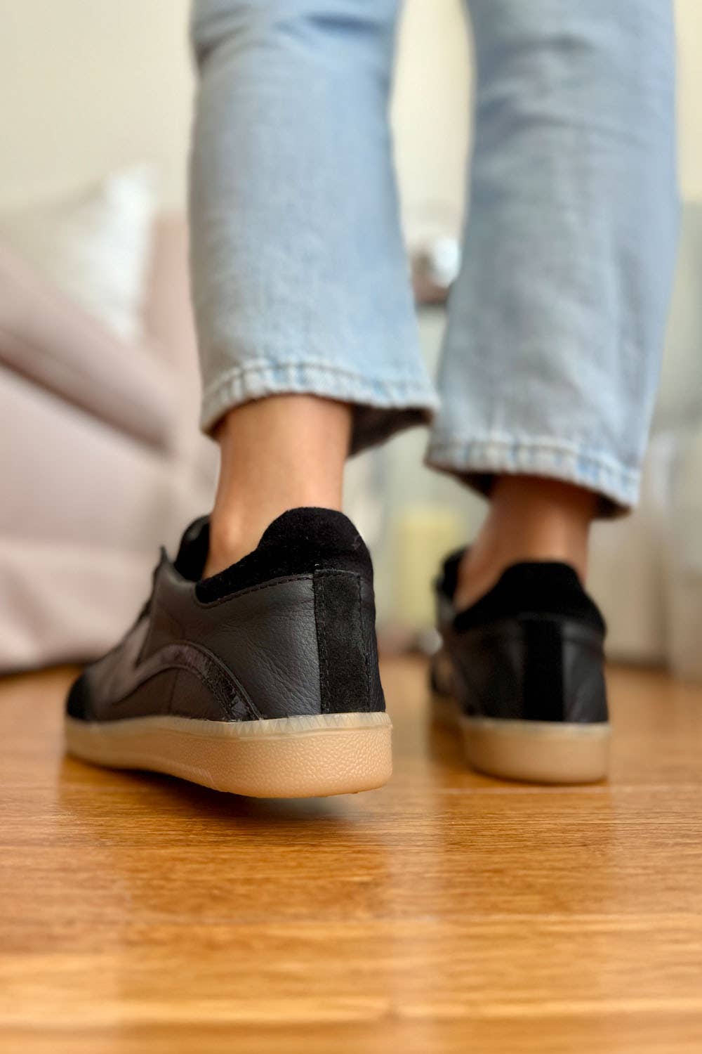 PMK SHOES - Wholesale Lifestyle Sneakers - Women's - Kova - Black - Handmade Cow Leather Sneakers3