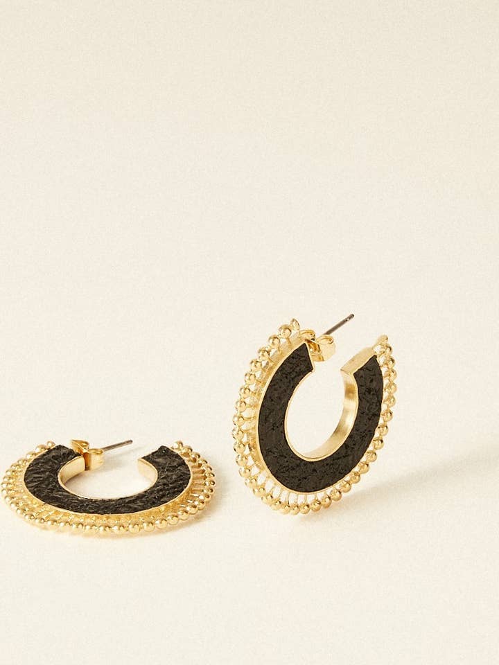 Forgyldte øreringe - Léo for engroshandel hos FlowersforZoe