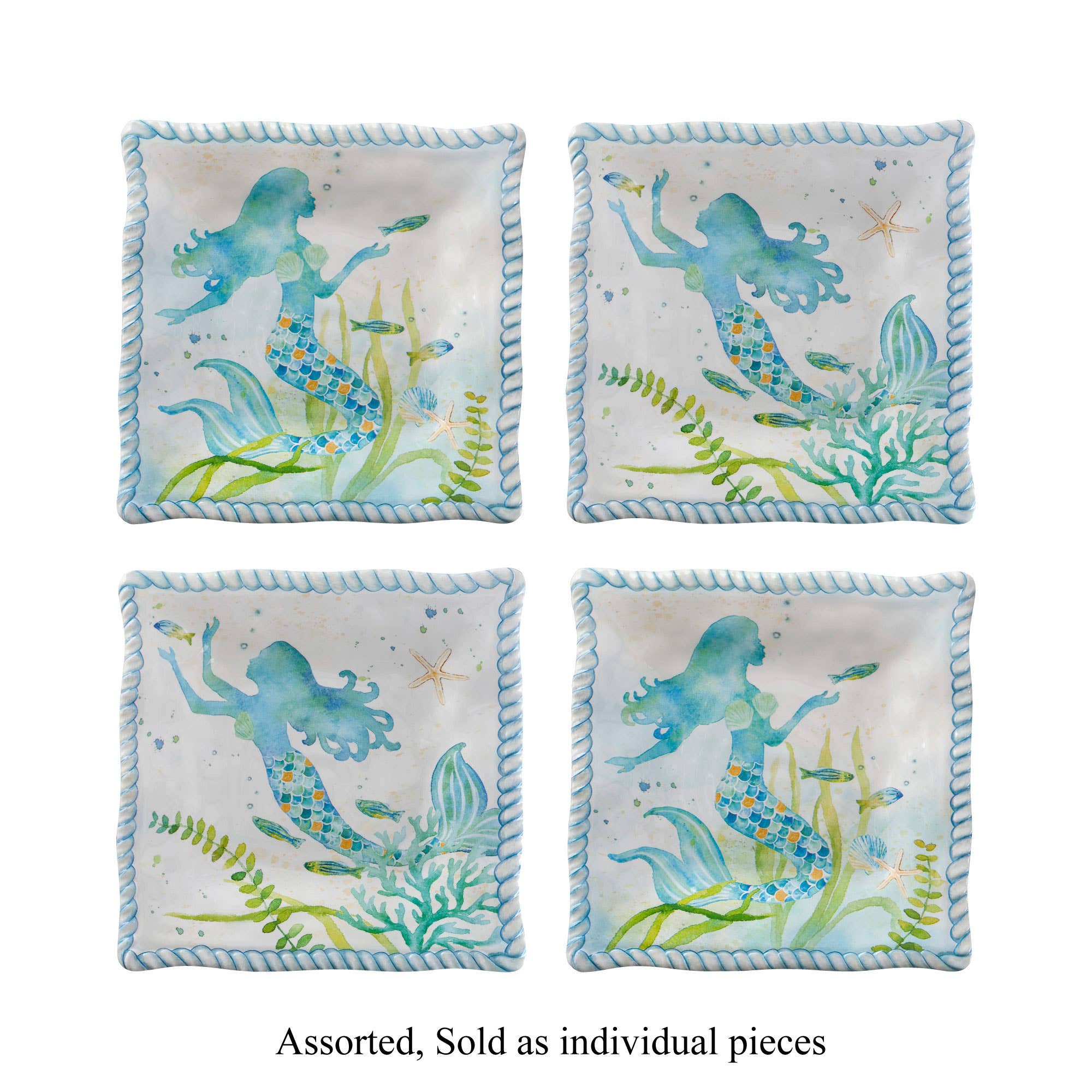 Supreme Housewares - Wholesale Dinner Plate - Mermaid 6" Melamine Plate