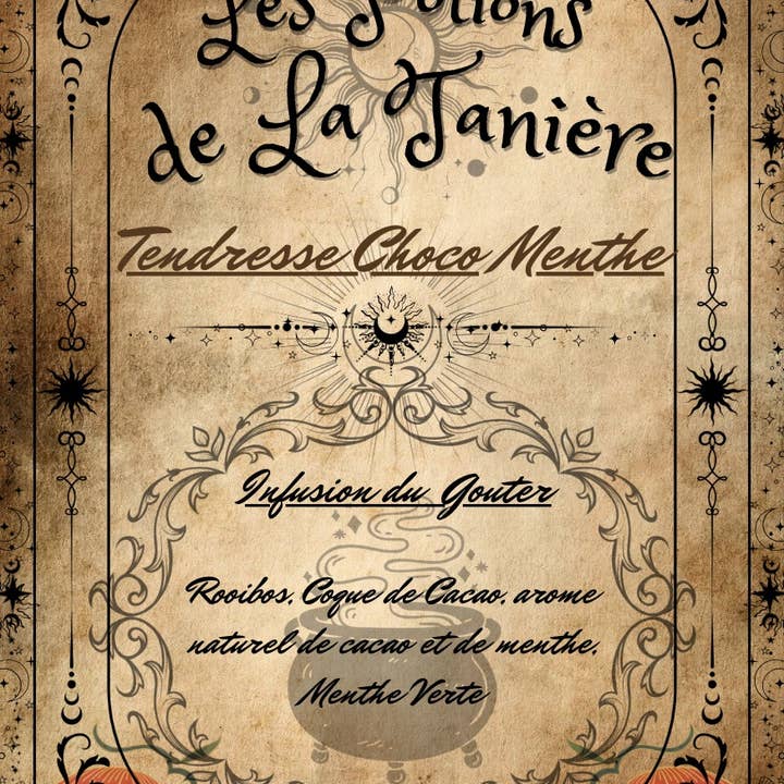 Desarwen - Wholesale Health/Detox Tea - Roiboos Witchy Infusion Chocolate Lair Potion Tenderness