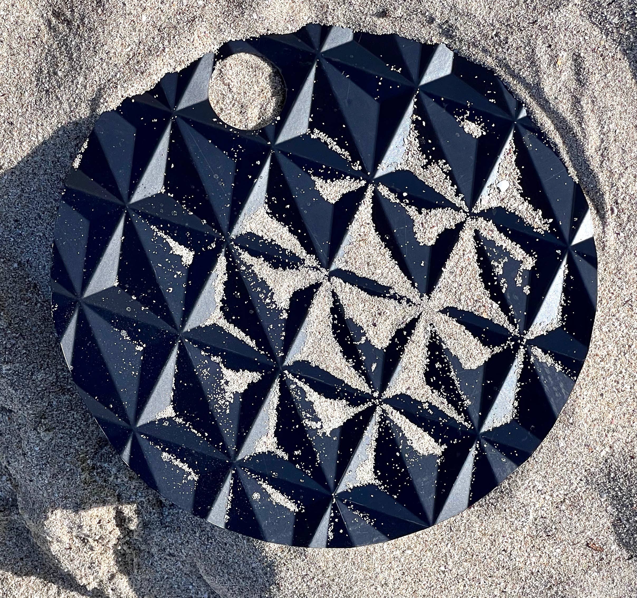 justfans - Vente Éventail - Éventails ronds à motifs tridimensionnels en plastique recyclé10