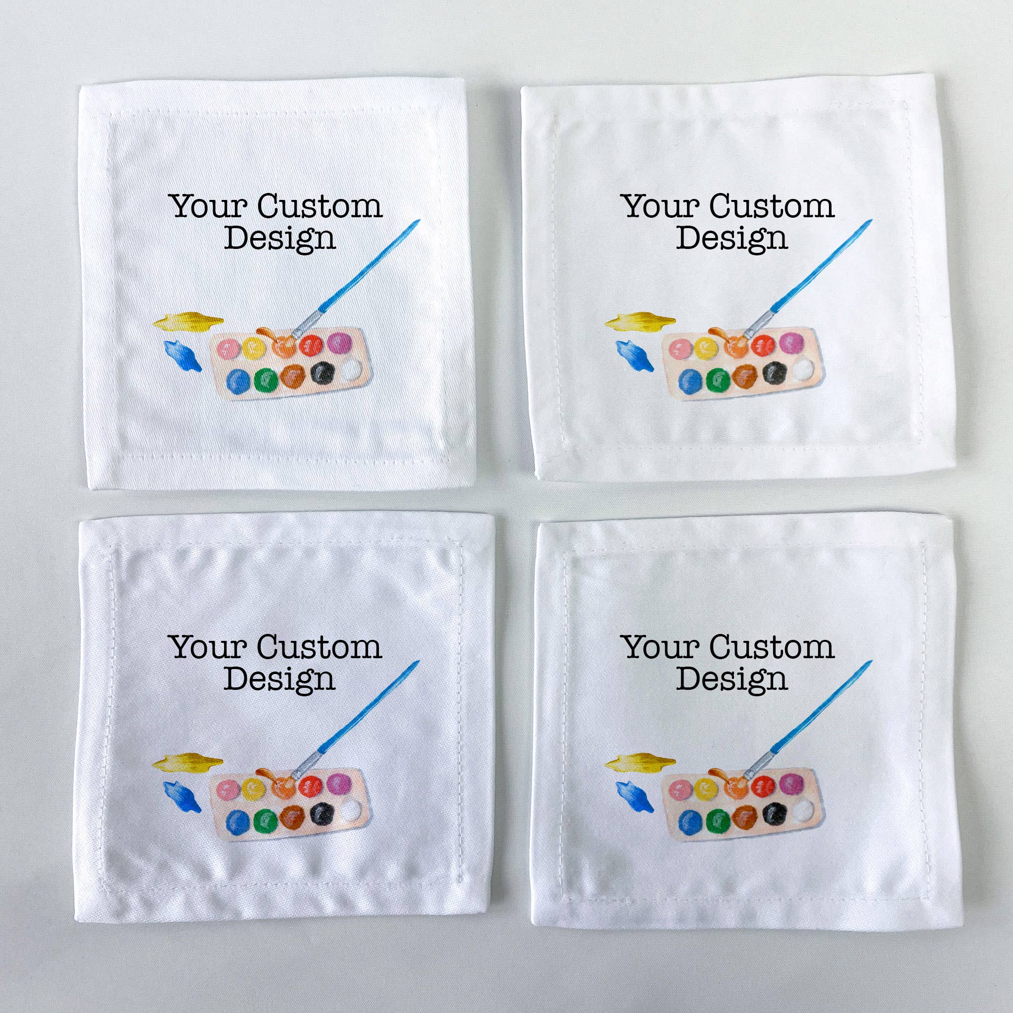 Dishique - Wholesale Dinner & Cloth Napkin - Custom Cocktail napkins Set of 40