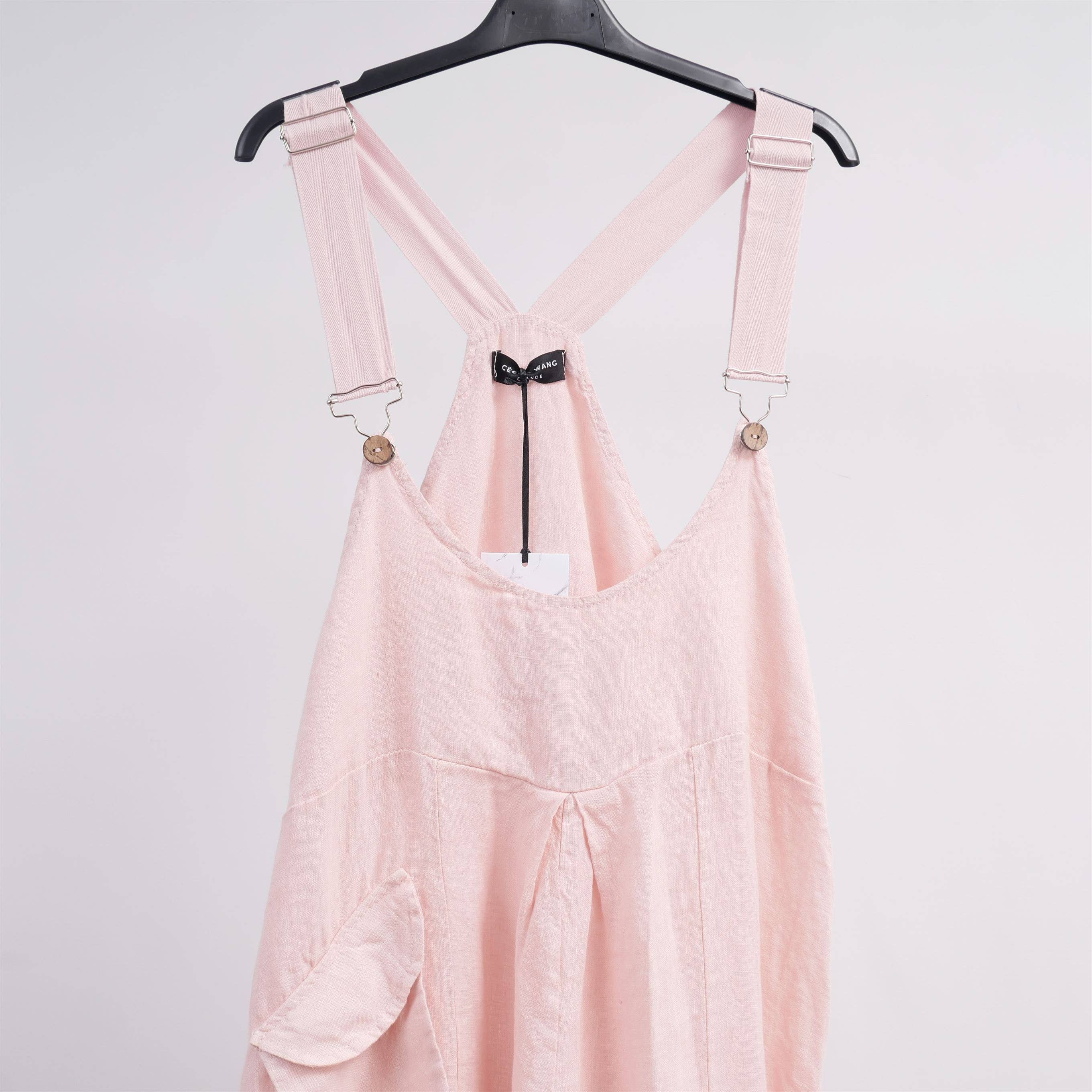 Cecile Wang - Wholesale Overalls - Women's - YX90420 linen jumpsuit3