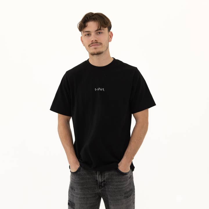 simple. t-shirt. black. for wholesale by simple. panda