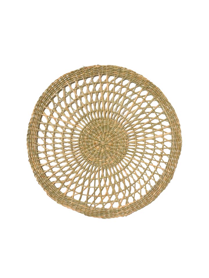 Round Bamboo Placemat - Round - The Matahari — Hippie Monkey for wholesale by Hippie Monkey