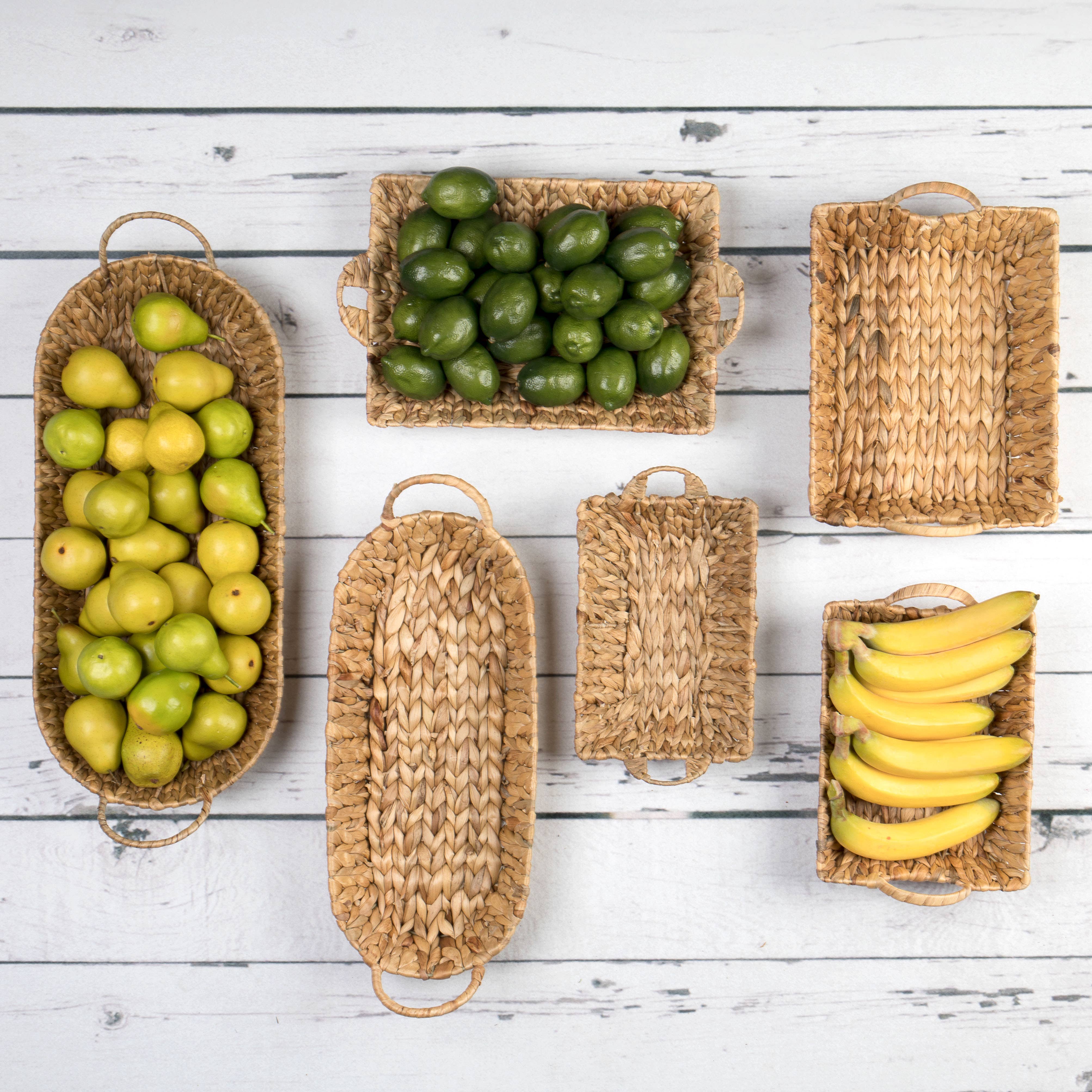 Willow Group - Wholesale Decorative Tray - Hyacinth Tray Rectangle w/side handles3