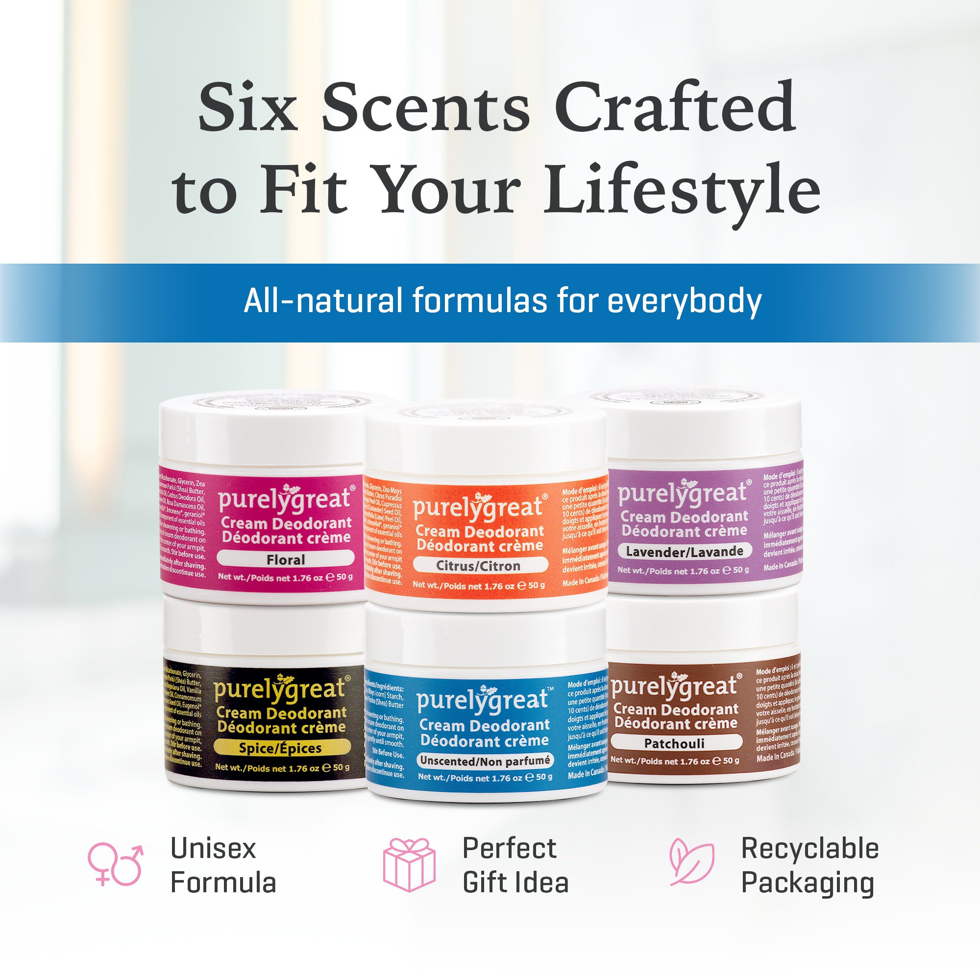 Purelygreat Natural Deodorants - Wholesale Deodorant - Unisex - Purelygreat Cream Deodorant - Unscented9