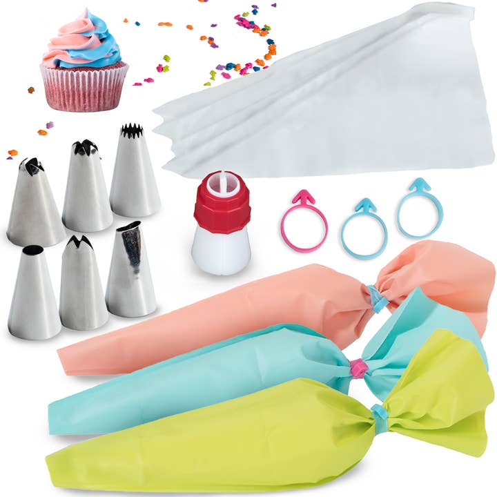 BAKETIVITY Frosting Kit for Decorating - Double Color Couple for wholesale by Baketivity Corp