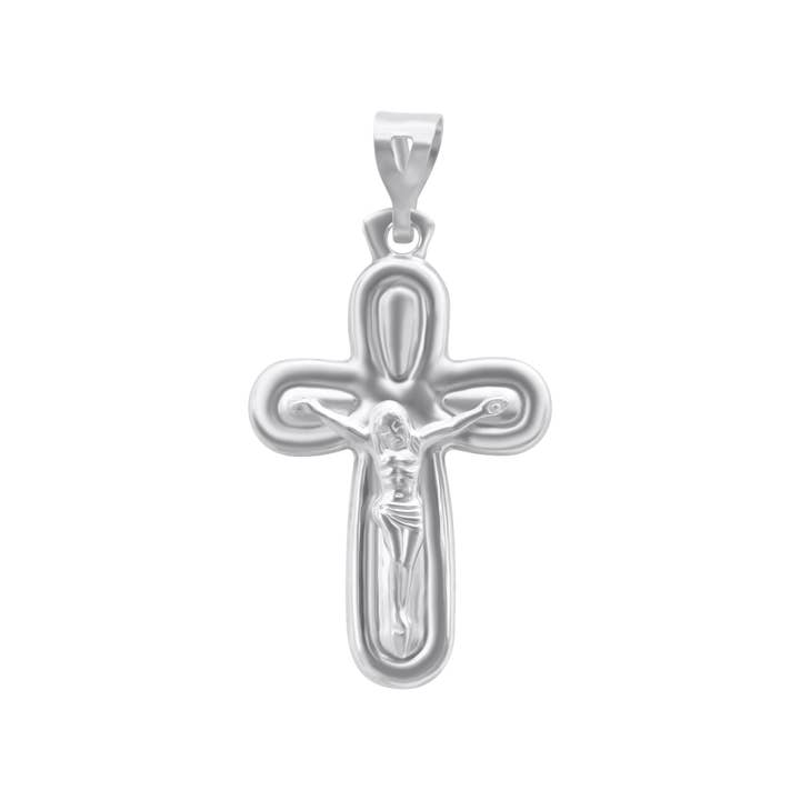 Atlanta Jewelers Supply - Vendita all'ingrosso Collana con ciondolo/pendaglio - Croce/Crocifisso in argento 925 - CR34