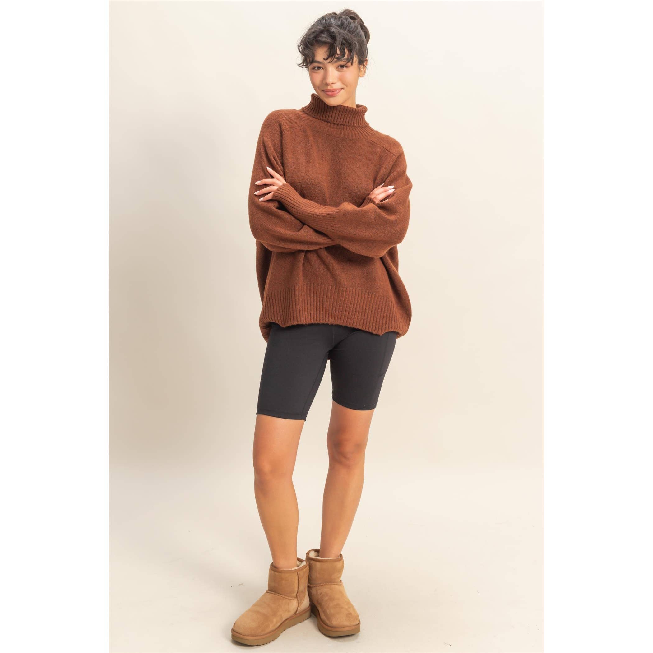 HYFVE - Wholesale Pullover-trui - Dames - Oversized hoog-laag coltrui11