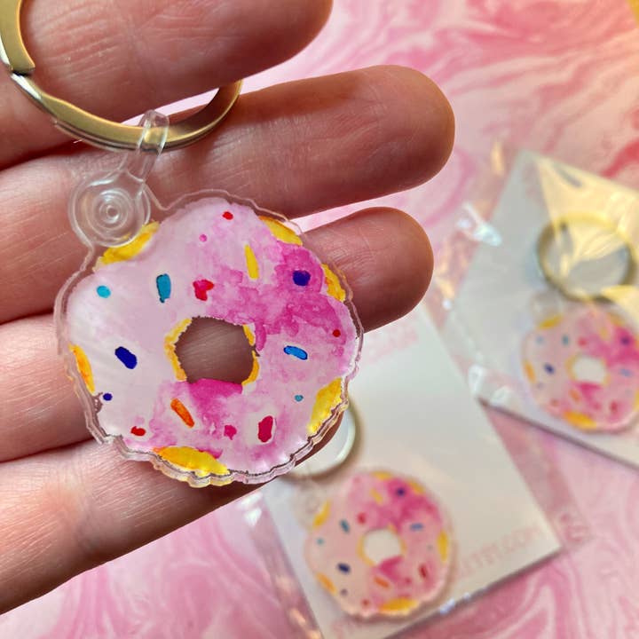 Llavero rosado rosado para venta al por mayor de stickersbyjodi