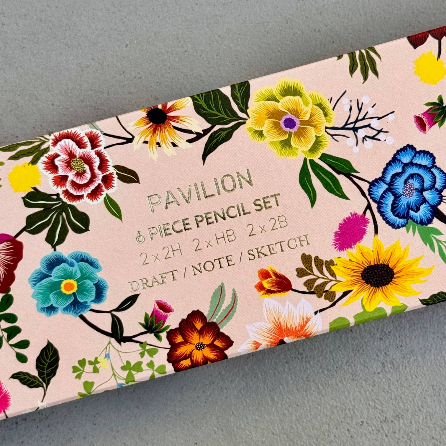 Pavilion - Wholesale Pencil - Botanical Floral Flower Tree Of Life - 6 Piece Pencil Set4