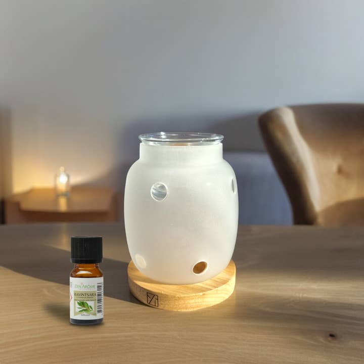 Zen'Arôme - Wholesale Oil Warmer - Scented Wax Burner Inspiration Series Siete - Wood & Glass11