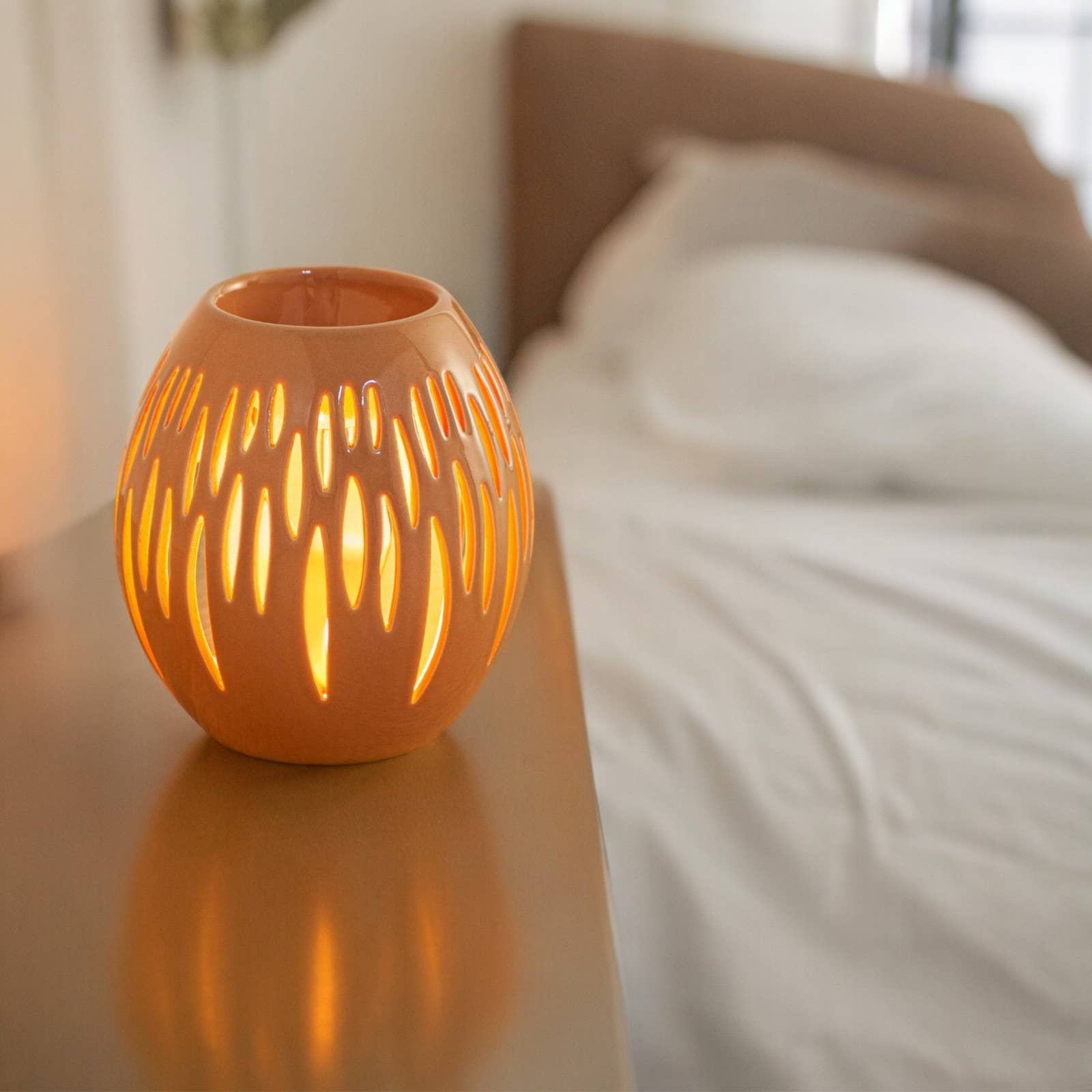 Zen'Arôme - Wholesale Oil Warmer - Ceramic Oval Wax Melter for Scented Wax Melts Terra11