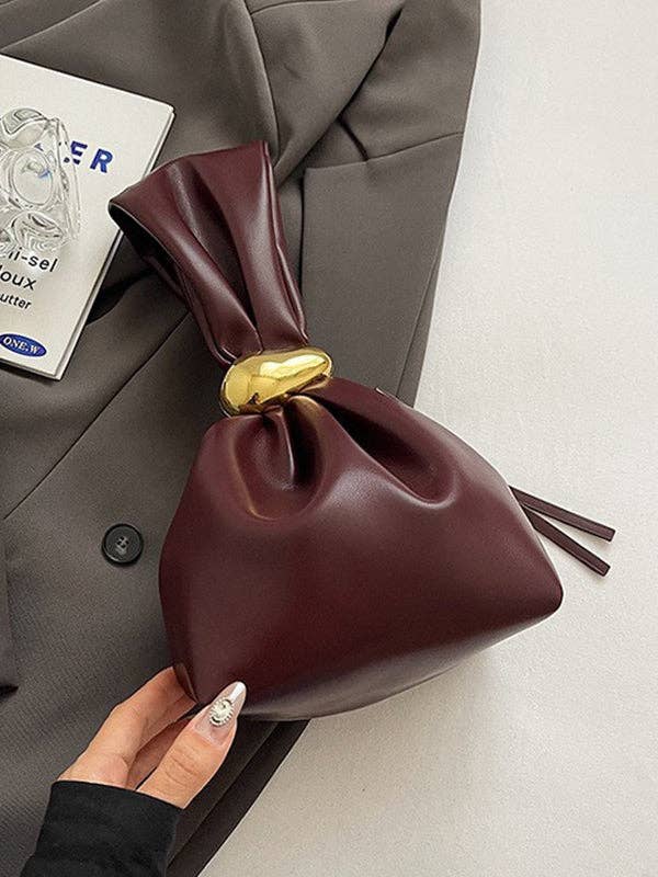 BORDEAUX Vouwdelen schoudertas met ritssluiting en gespleten inzetstukken voor groothandel op Faire0