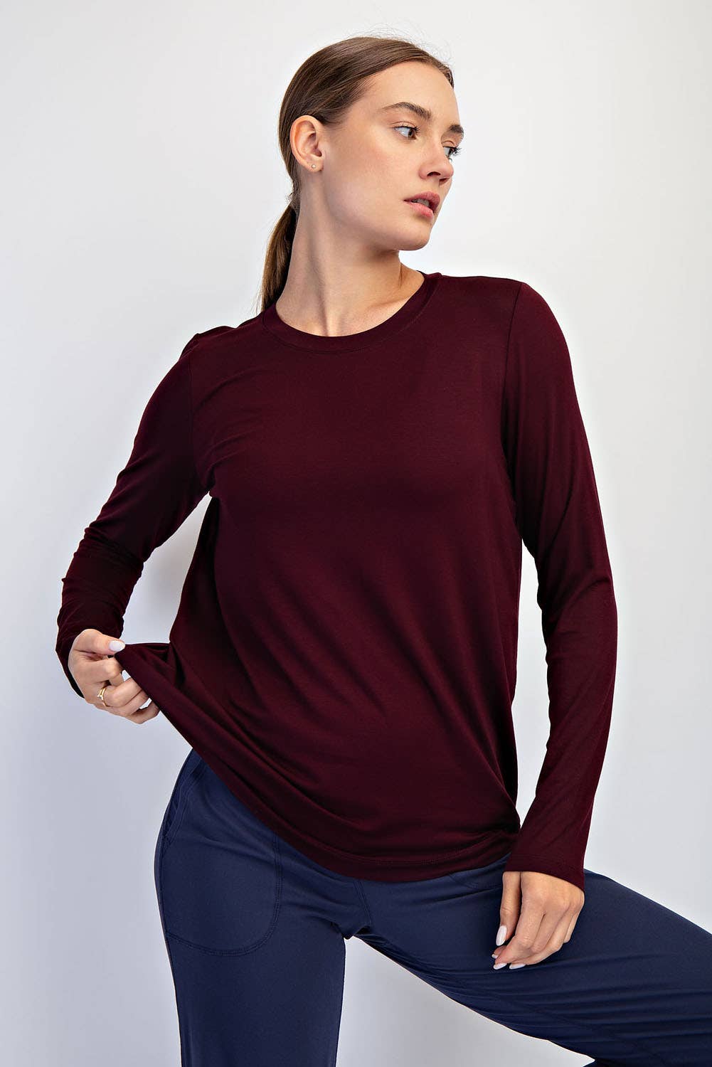 Rae Mode - Wholesale Lounge Top - Women's - VISCOSE MODAL LONG SLEEVE TOP8