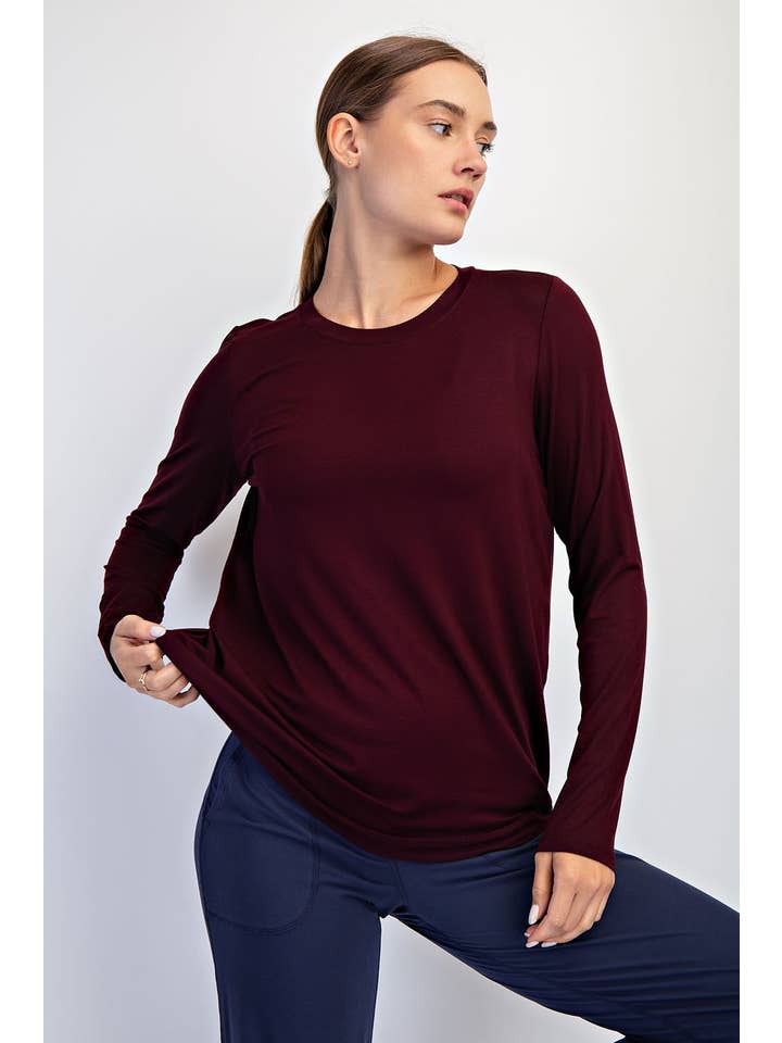 Rae Mode - Wholesale Lounge Top - Women's - VISCOSE MODAL LONG SLEEVE TOP8