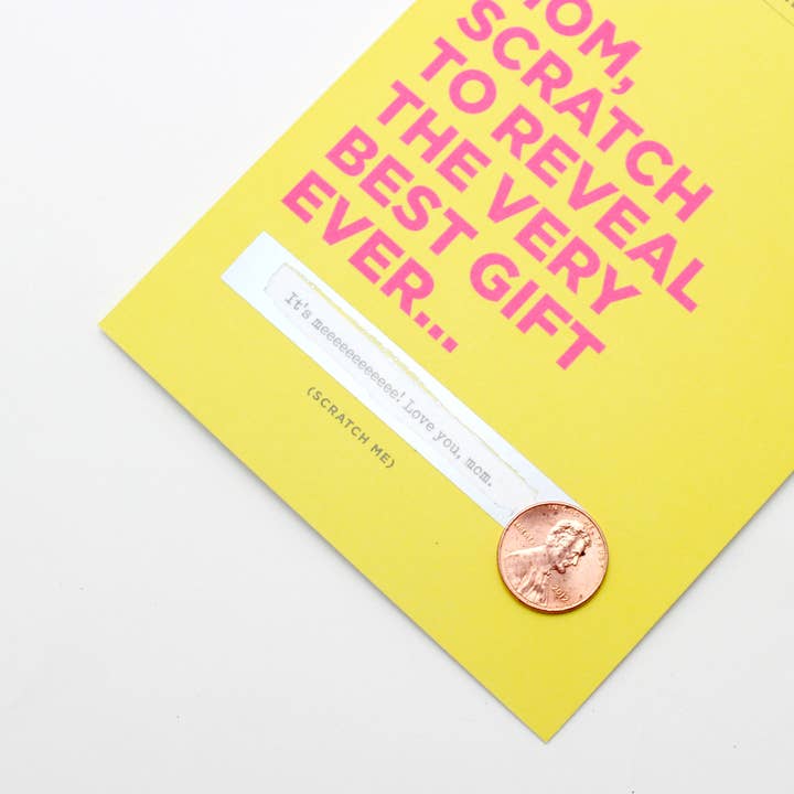 Inklings Paperie - Wholesale Mother’s Day card - Scratch-off Card - Best Gift Ever - Mother's Day/Birthday2