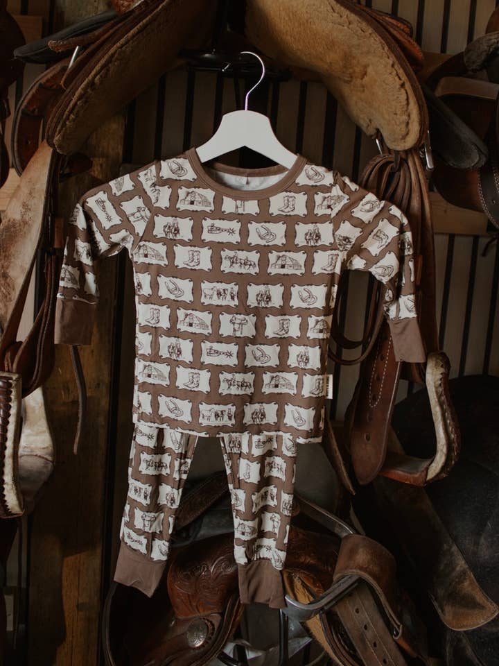 Dust & Grit Toddler Sleep Set for wholesale by Boots & Bows Baby Co