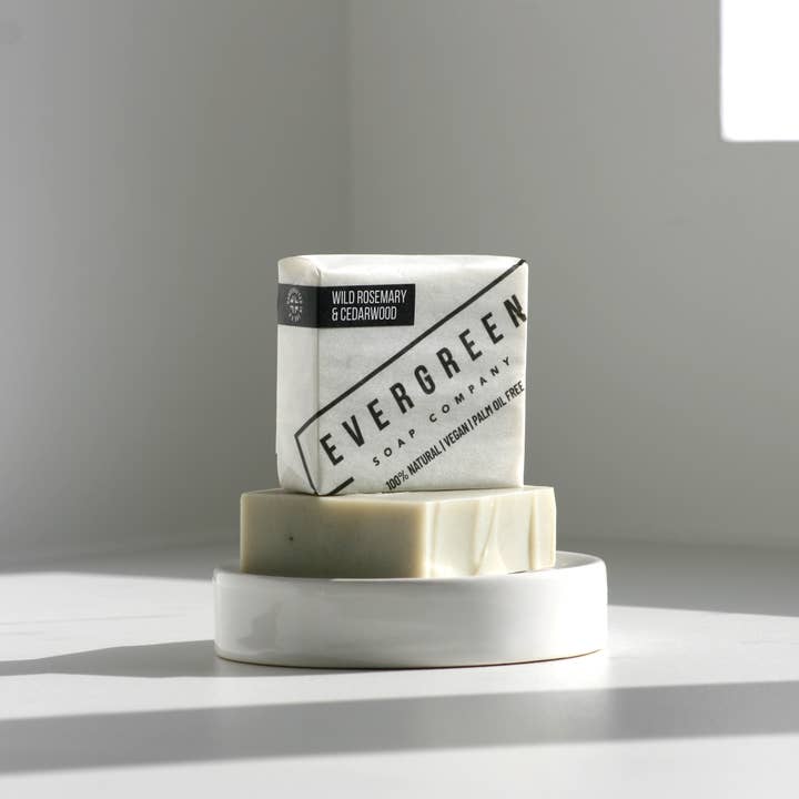 Evergreen Soap Company – wholesale Bar Soap – Wild Rosemary & Cedarwood 100% Natural Soap