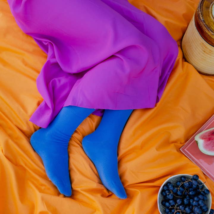 KLUE - Wholesale Socks - Unisex - KLUE Organic solid Socks | Blue