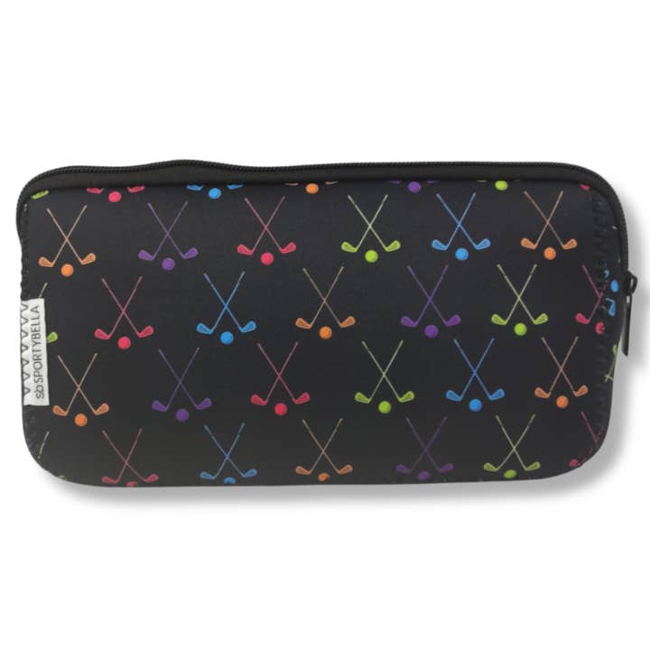 Golf Black Cosmetic Bag for wholesale by Born to Rally